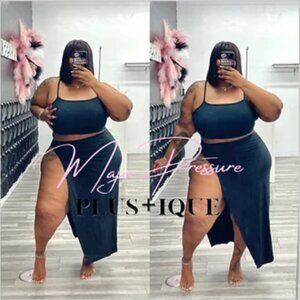 Crop Top & Maxi Skirt Set